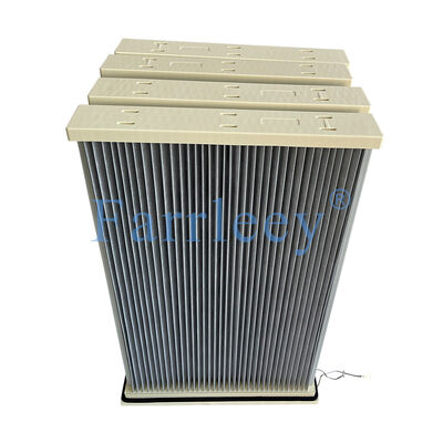 جودة فلتر جمع الغبار بالليزر مع تصميم مضاد للثبات ، كفاءة 99.95 ٪ ، ووسائط بوليستر مغلفة بـ PTFE مصنع